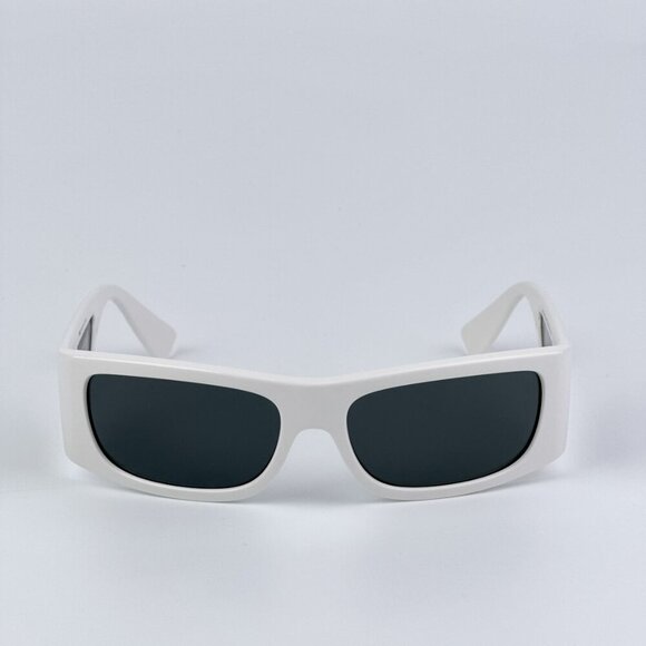 Versace VE4482 314/87 BRAND NEW Sunglasses White Dark Grey Rectangular Unisex - Picture 6 of 11